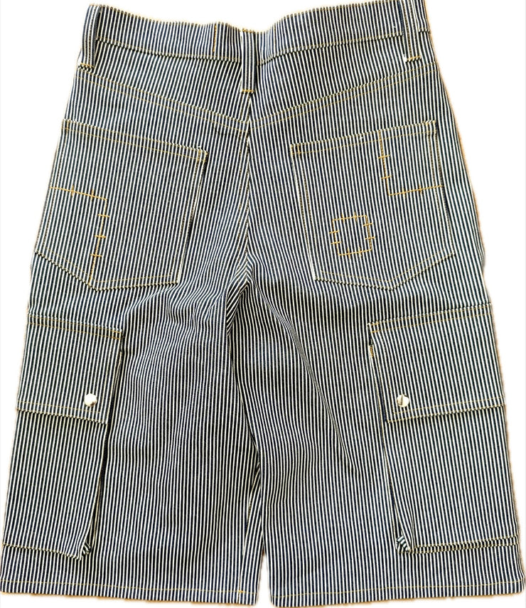 Hickory Stripe Signature Cut Denim Cargo Shorts