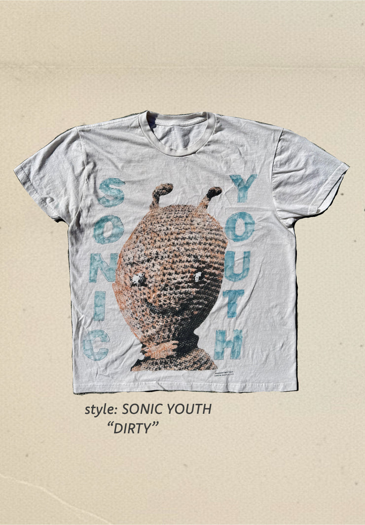 Sonic Youth Hand Colored Bootleg T shirt