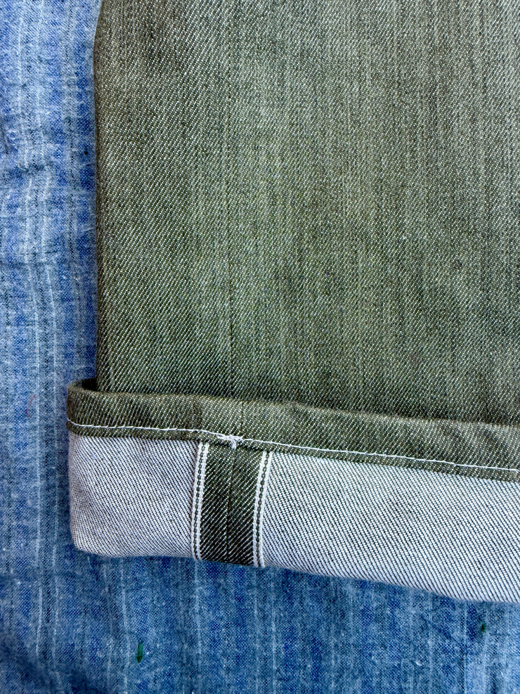 Creek Moss Signature Cut Selvedge Denim