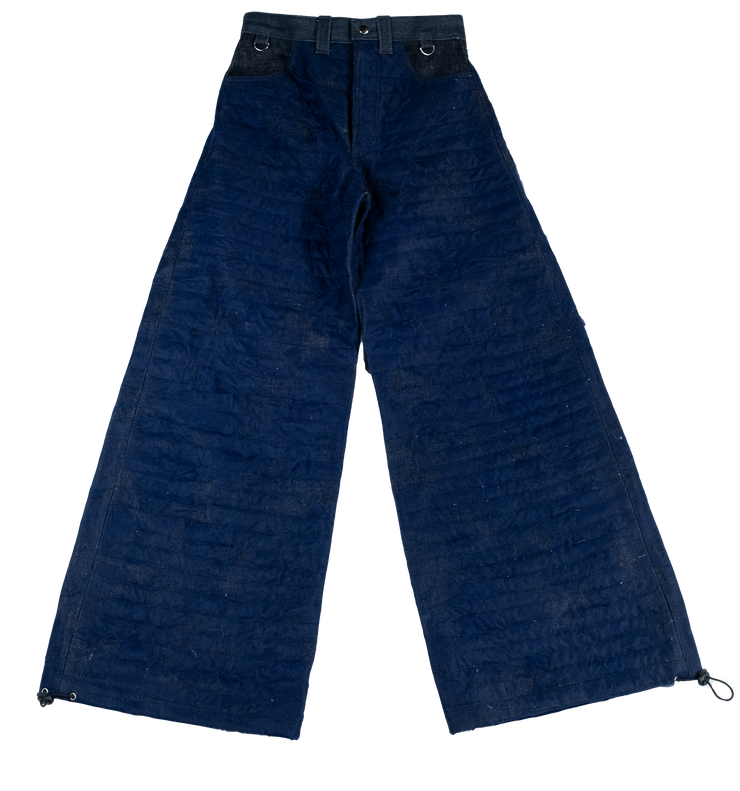 SIZE 28 Shuffle Pants in Indigo Collage Tulle