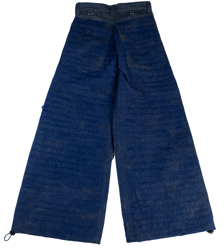 SIZE 28 Shuffle Pants in Indigo Collage Tulle