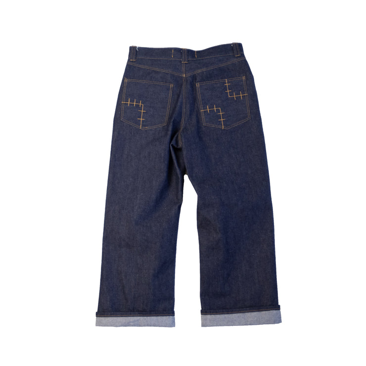 Signature Cut Pants in White Oak Cone Mills Selvedge Denim