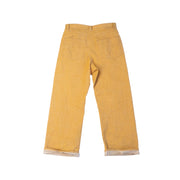 Signature Cut Pants in White Oak Cones Mill Denim Yellow