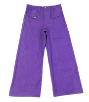 Signature Cut Pants Purple and Mohair