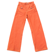 Signature Cut Jeans in orange Waxed Canvas